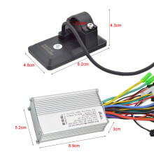 250W/350W 24-48V/36-60V Electric Bike Motor Controller with LCD Display Panel E Bike Scooter Motor Speed Controller Kit