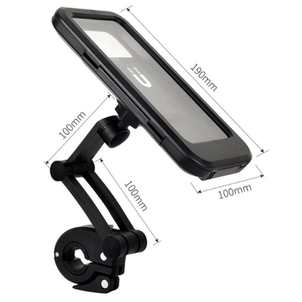 Motorcycle Phone Holder Waterproof Sensitive Tpu Touch Screen 360 Rotation Bike Navigation Mount 7601317934748