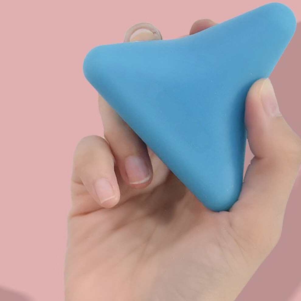 Blue Four Corner Massager Silicone Neck Plantar Sore Muscles Pain Relief Trigger Point Deep Tissue Press Massage Tool