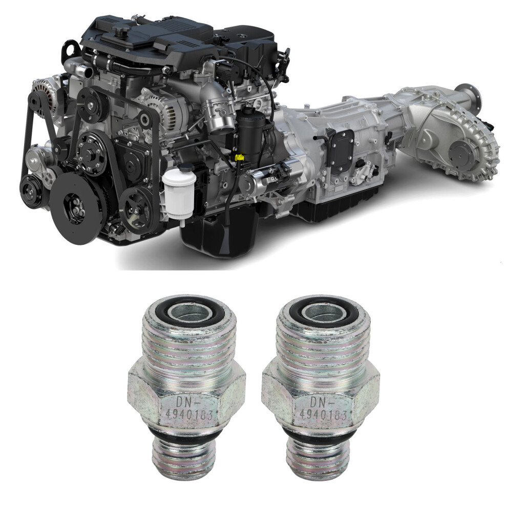 2Pcs Turbo Oil Feed Connectors Joint 4940183 Connector Joints Replacement For Dodge Ram 5.9L For Cummins 1998Â2019 5081317938380
