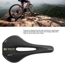 Grüner wasserdichter, atmungsaktiver Fahrradsattel für Mountainbikes und Pendlerfahrräder
