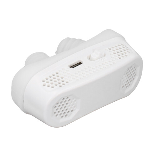 Electric Snoring Solution Devices Automatic Nose Vents Plugs Portable Variable Snore Preventer White 2