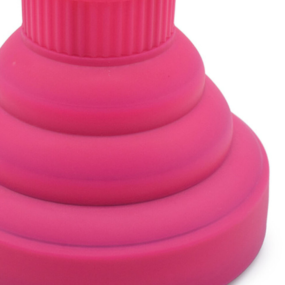 Red Silicone Collapsible Hair Dryer Diffuser Travel Portable Folding Blow Dryer Diffuser Attachment Rose