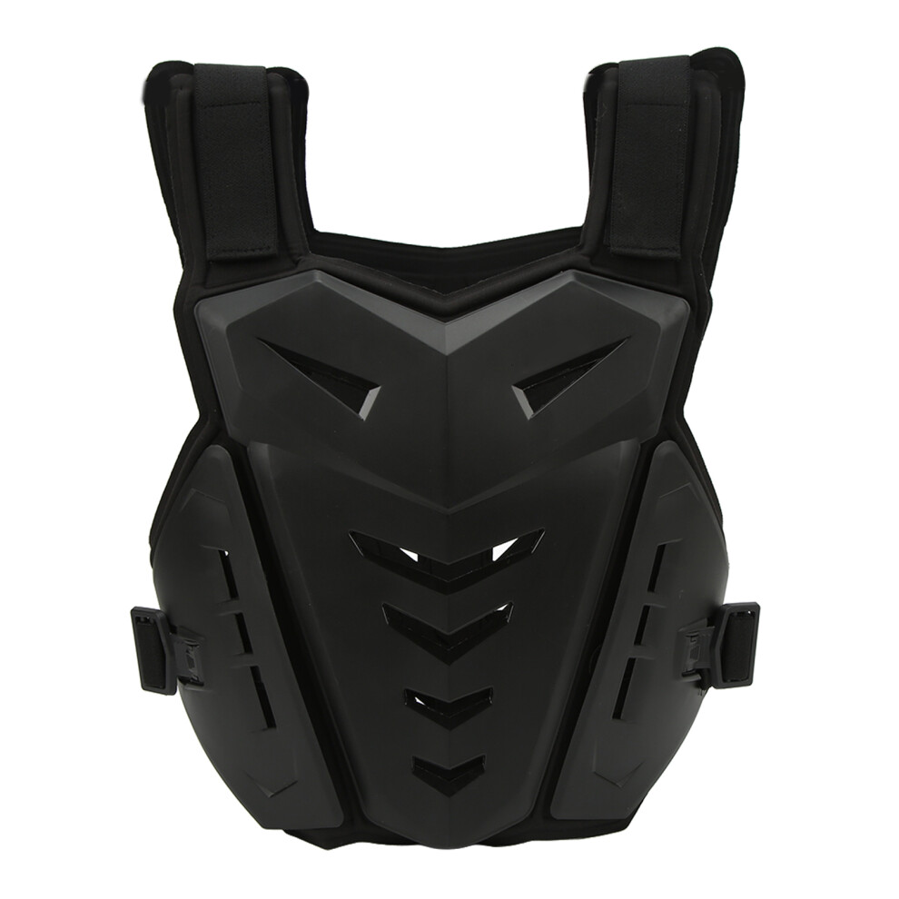 Motorcycle Armor Vest Protective Shock Absorption Breathable Unisex Chest Protector For Motocross Black 6941317943182