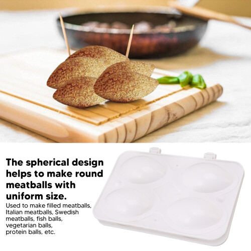 Vielseitige Fleischbällchenform - Perfekt für Fischbällchen, Proteinbällchen, Gemüsebällchen 2
