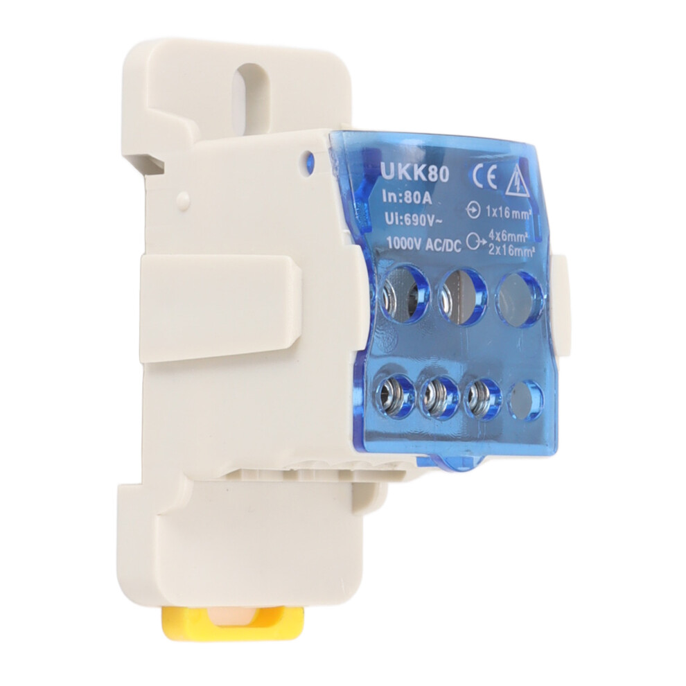 Din Rail Power Junction Box Electrical Terminal Block Connector Distribution Box Ac Dc1000v 80A 8741317945944