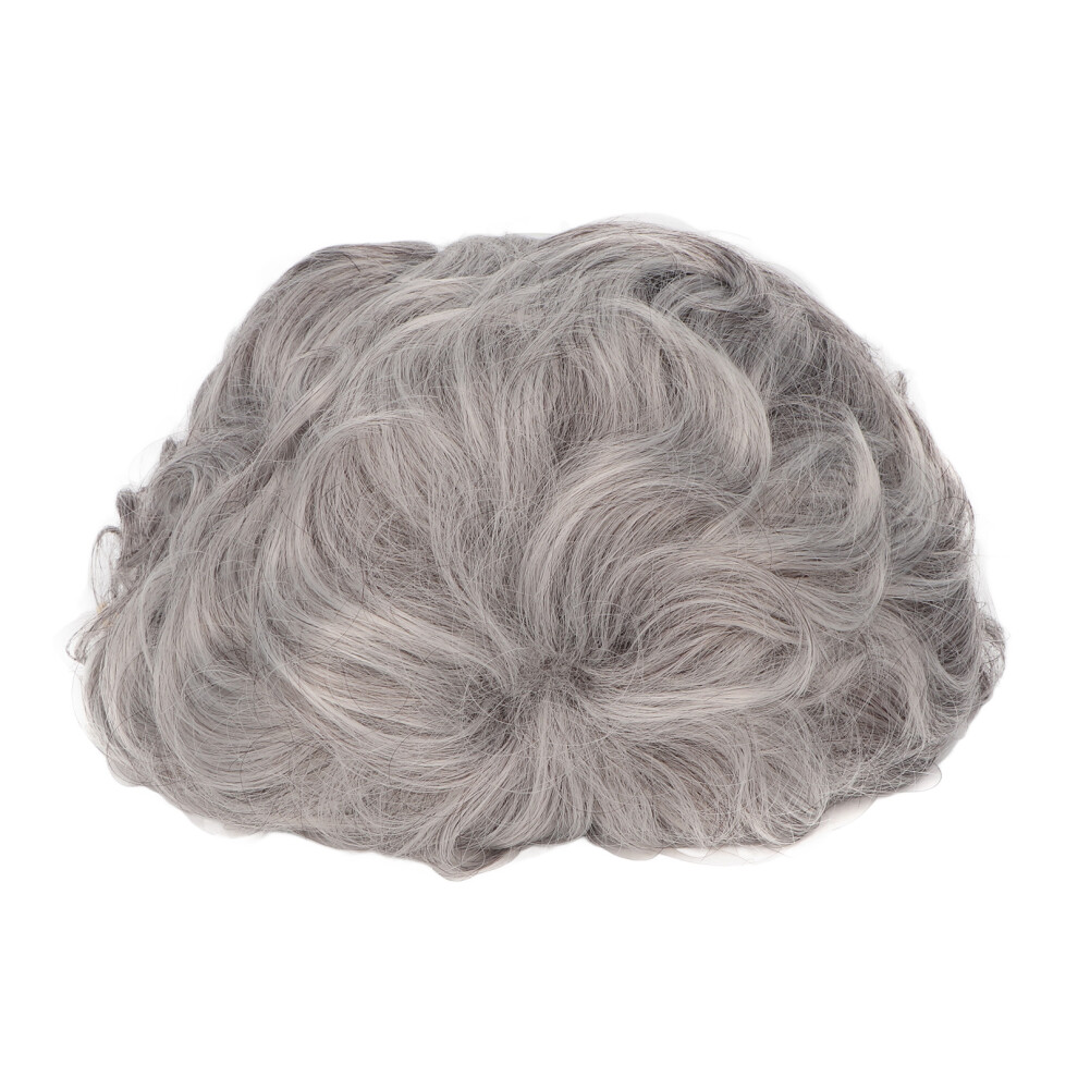 Unisex Women Short Curly Wig Senior Elderly Cosplay Costume Halloween Synthetic Wavy Wig For Daily Life