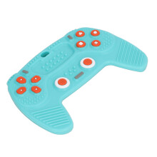 Baby Beißring Spielcontroller Blau Weiches Silikospielzeug für Babys