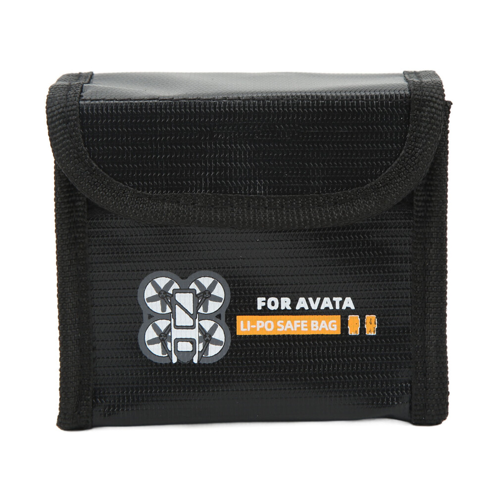 Battery Fireproof Explosion Proof Bag For Dji For Avata Drones Flame Retardant Fiber Heat Proof Safe Battery Safe Bag Black 2 Battery 9371317949568