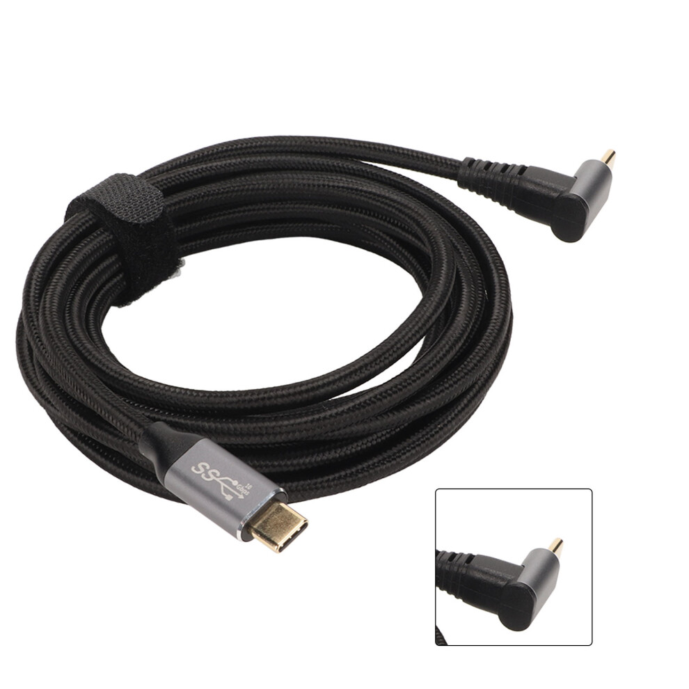 90 Degree Usb C Cable 4K 60Hz Supports Pd100w Type C 3.2 Gen2 Full Function Usb C Fast Charging Cord For Steam Deck 8481317952817