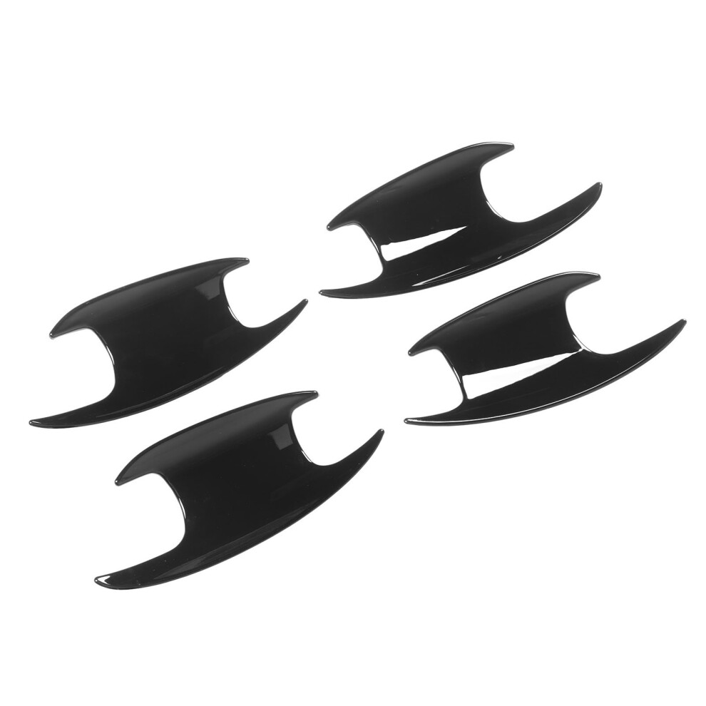 4Pcs Exterior Door Handle Bowl Cover Piano Smooth Surface Replacement For MercedesâBenz CâClass W206 2022+ Black 7611317955216