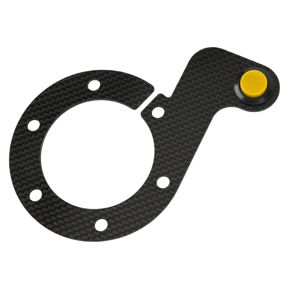 Steering Wheel Horn Button 6 Hole Carbon Fiber Comfortable Touch Sensitive Replacement For Momo Yellow 4631317956238