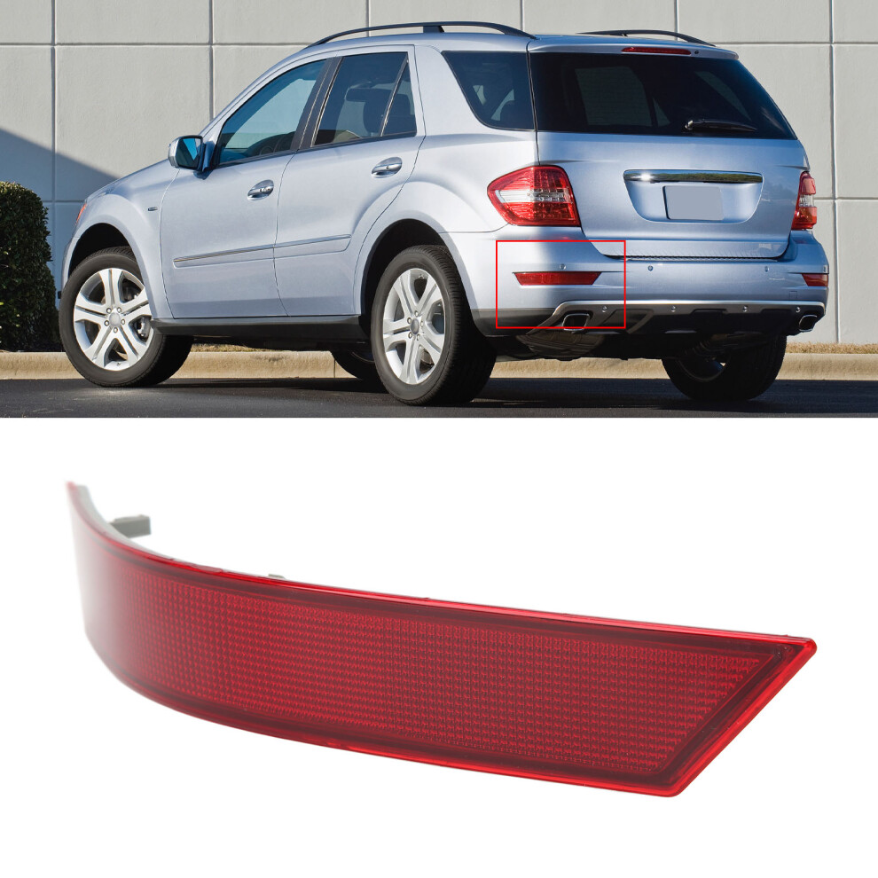 Rear Bumper Reflector Increase Car Visibility Replacement For MercedesâBenz MâClass W164 Left 1648200374 Red 5071317958792