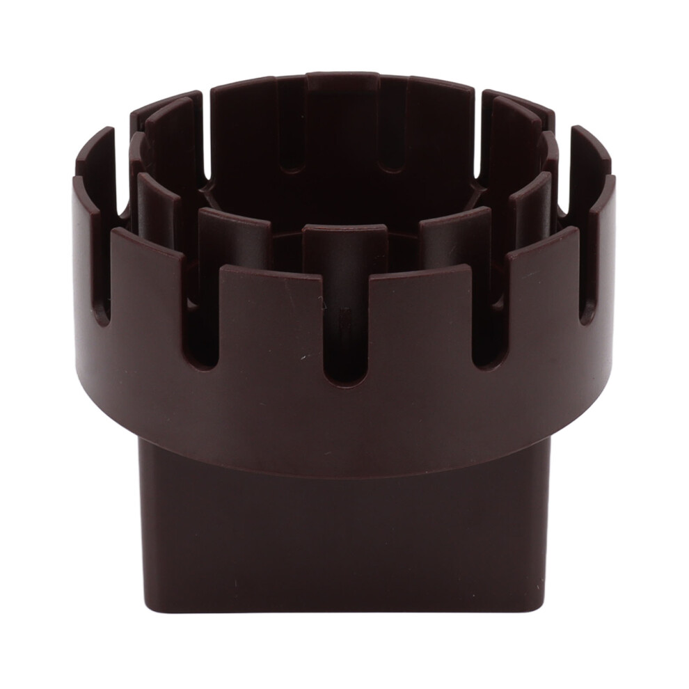 Downspout Adapter Plastic Drain Adapter Replacement Downpipe Converter Connector With Screws Brown S 2X3in 7641317959259