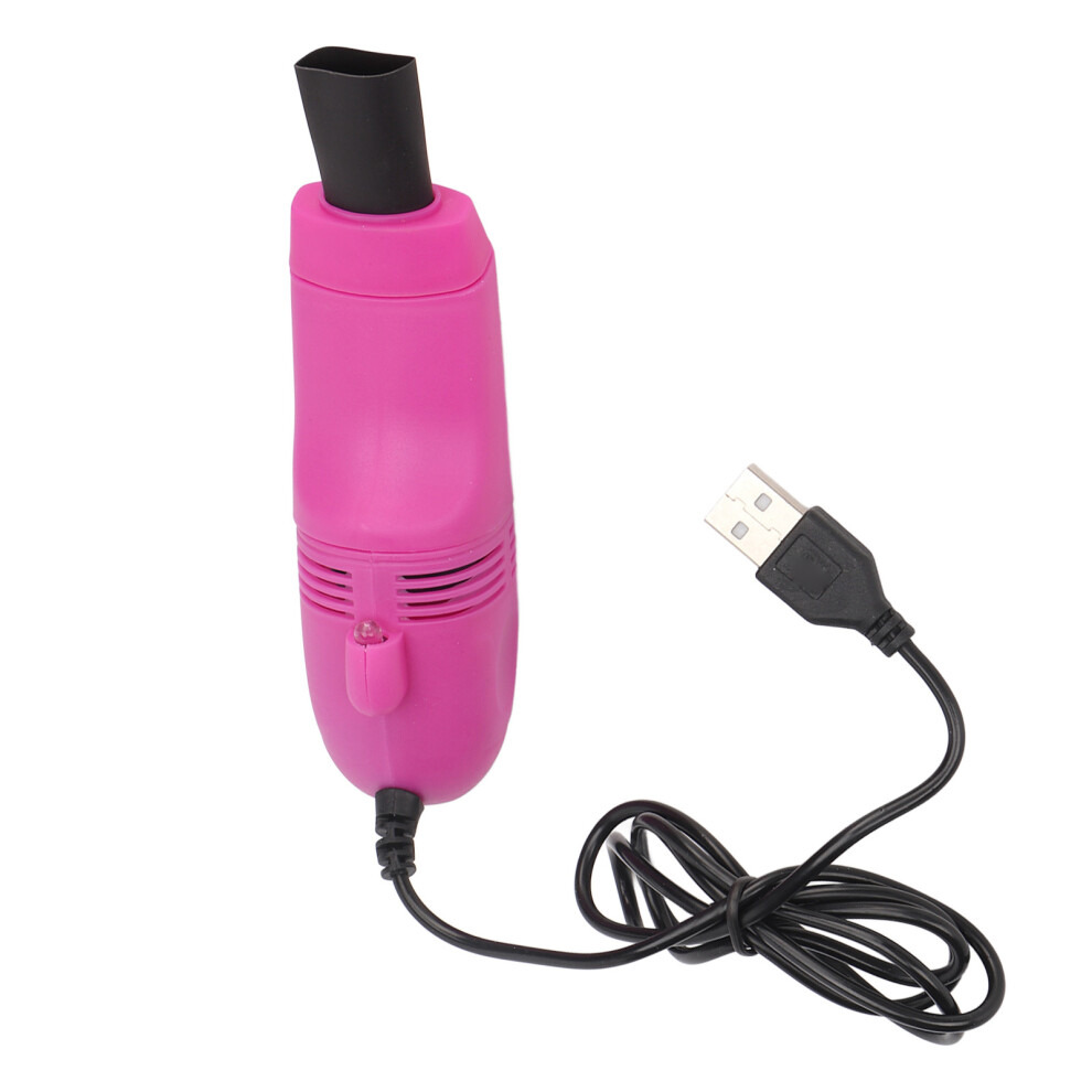 Mini Keyboard Cleaner Handheld Large Suction Mini Usb Vacuum Cleaner For Nail Art Computer Rose Red 8791317956921