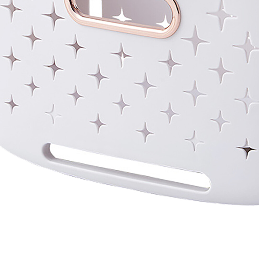 Collapsible Laundry Basket Portable Foldable Laundry Hamper Clothes Storage Organizer Basket for Home Hotel Rose Gold Combination