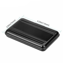 Wasserdichte Aluminium-Speicherschachtel für Speicherkarten 110x75x20mm Schwarz