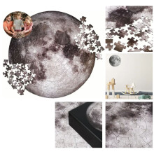 Runder Mond-Muster-Puzzle – 1000 Stück, 26,57 Zoll für Erwachsene
