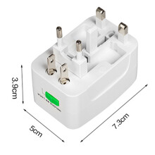 Universal Travel Adapter 1500W 2 USB Port Children Safe Multifunctional International Plug Adapter Wall Charger 100‑250V