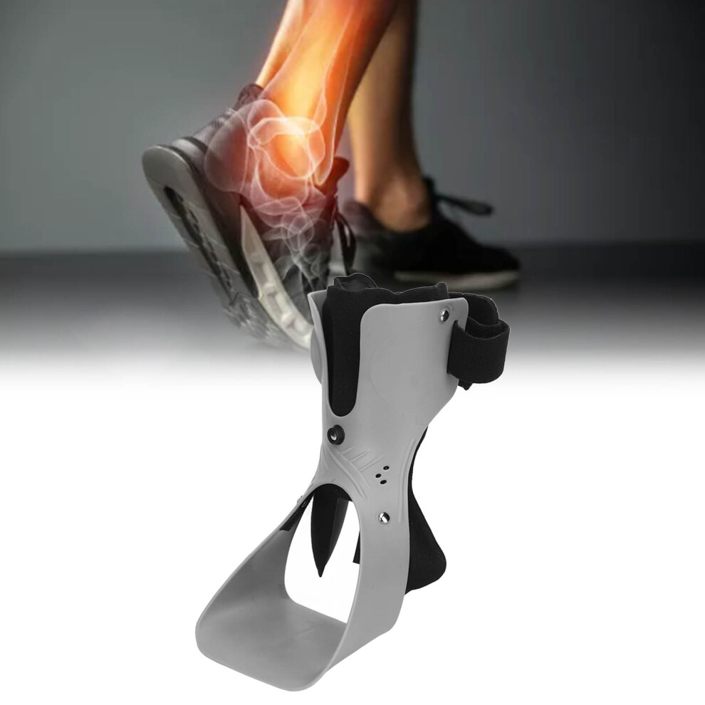 Foot Drop Brace Adjustable Rotary Buckle Soft Posture Correct Ankle Foot Orthosis for Hemiplegia Right Foot M