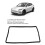 Navigation Screen Protector Frame Silicon Central Control Screen Protective Trim Cover Replacement for Tesla 3 Y Black 9