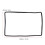 Navigation Screen Protector Frame Silicon Central Control Screen Protective Trim Cover Replacement for Tesla 3 Y Black 5