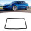 Navigation Screen Protector Frame Silicon Central Control Screen Protective Trim Cover Replacement for Tesla 3 Y Black 11