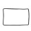 Navigation Screen Protector Frame Silicon Central Control Screen Protective Trim Cover Replacement for Tesla 3 Y Black 2