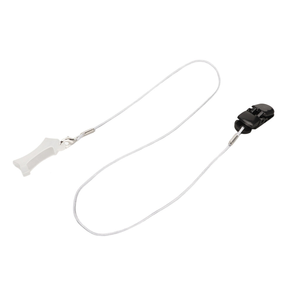Sound Aids Black Clip Holder Prevent Fall Off Sound Amplifer Grey Lanyard for Seniors Children M Monaural