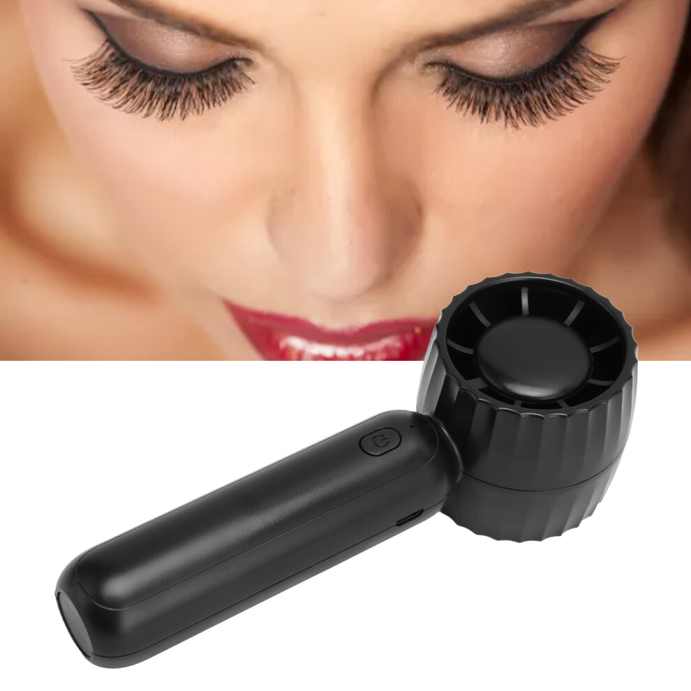 Black Eyelashes Dryer Fan Portable Usb Rechargeable Handheld 3 Gears Adjustable Mini Eyelash Extension Fan Blower For Manicure
