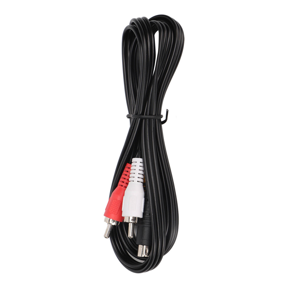 Mini Din 4Pin To 3Rca Cable Professional 4 Pin Mini Din S Video To 3 Rca Cable For Dvd Tv Hdtv Vcr Cd Player 4.9Ft 3211317965617