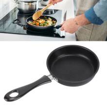 Frying Pan Professional Prevents Stick Stain Resistance Light Smoke Stainless Steel Omelet Pan for Home Restaurant 12cm/4.7in