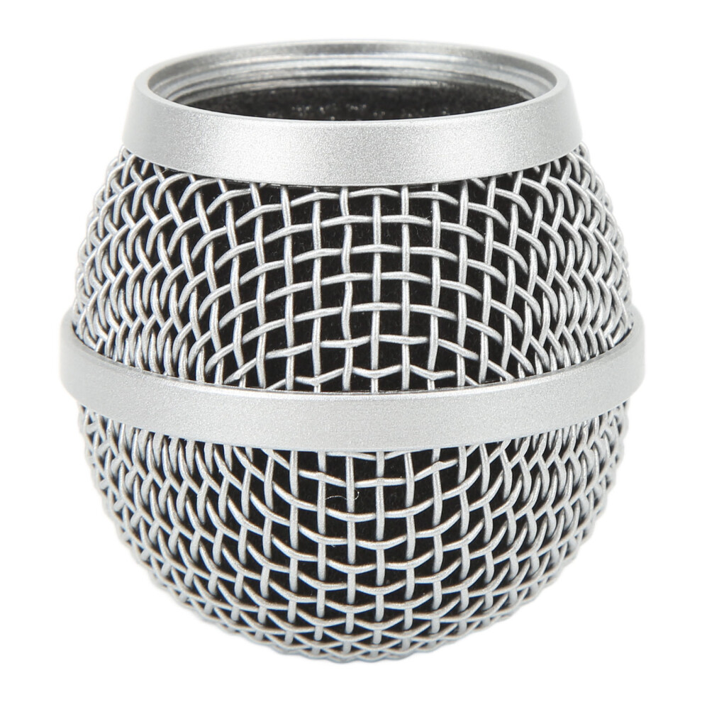 Microphone Grille Ball Head Stainless Steel Microphone Mesh Grill Mic Replacement Head Cover for PG58 BLX288