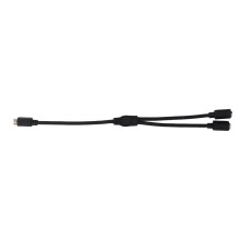 MINI DIN 6 Pin Male to 2 MINI DIN 6 Pin Female Cable Double Shielding MINI DIN 6 Pin Splitter Cable 1.0ft