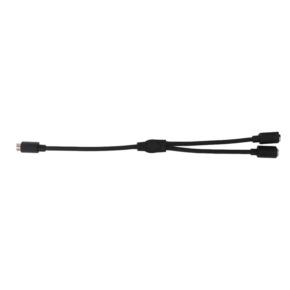 Mini Din 6 Pin Male To 2 Mini Din 6 Pin Female Cable Double Shielding Mini Din 6 Pin Splitter Cable 1.0Ft 7901317967167