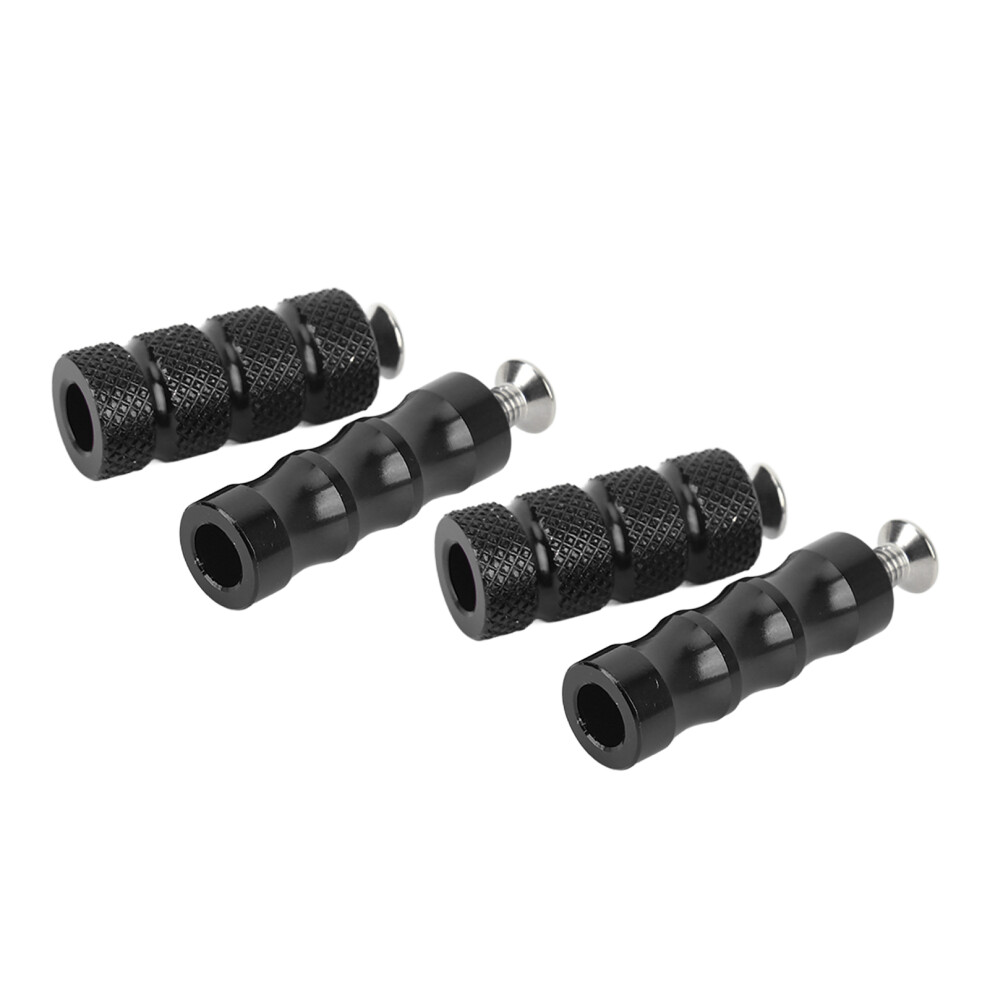 2 Pair Motorcycle Brake Foot Peg Cnc Process Plating Precise Fit For M6 6Mm Mounting Bolts Motorbike Black 8371317968249