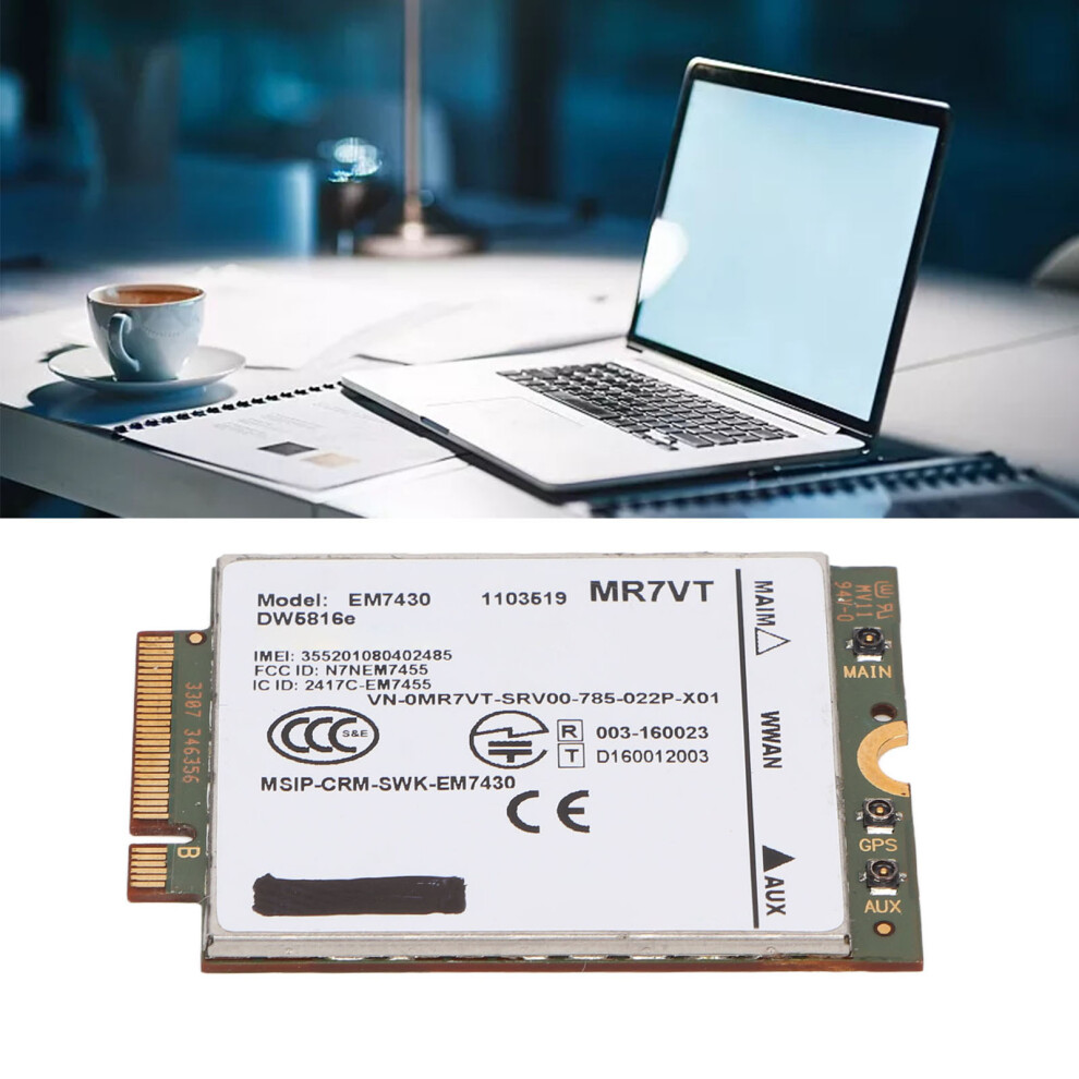 4G Lte Network Card For Dell For Latitude 7280 7285 7290 7389 7390 7480 7490 E7470 300Mbps Plug And Play M.2 Network Card 8701317968558