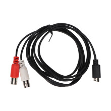 MINI DIN 4 Pin to 2 BNC Cable Flexible MINI DIN 4PIN Male to 2BNC Female Y Splitter Video Adapter Cable 4.9ft