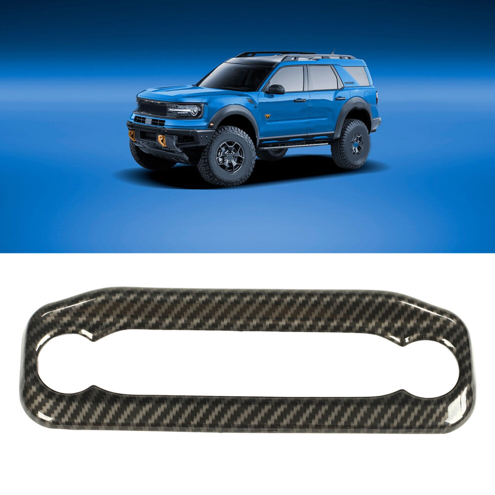 Center Console Cover Trim Carbon Fiber Style Frame Panel Decoration Replacement For Ford Bronco Sport 2021 And Later 9491317968946