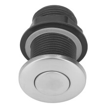 Garbage Disposal Sinktop Air Switch Kit Stainless Steel Sink Top Air Switch Push Button with 1.5m Hose for Kitchen Food Waste Disposal Elec