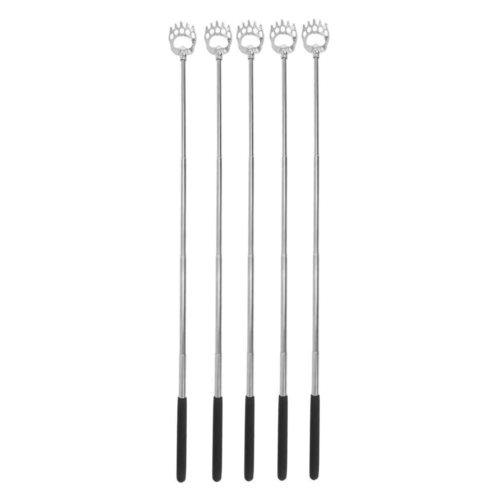 5Pcs Back Scratcher Telescopic Back Scratchers Stainless Steel for Head Body Arm