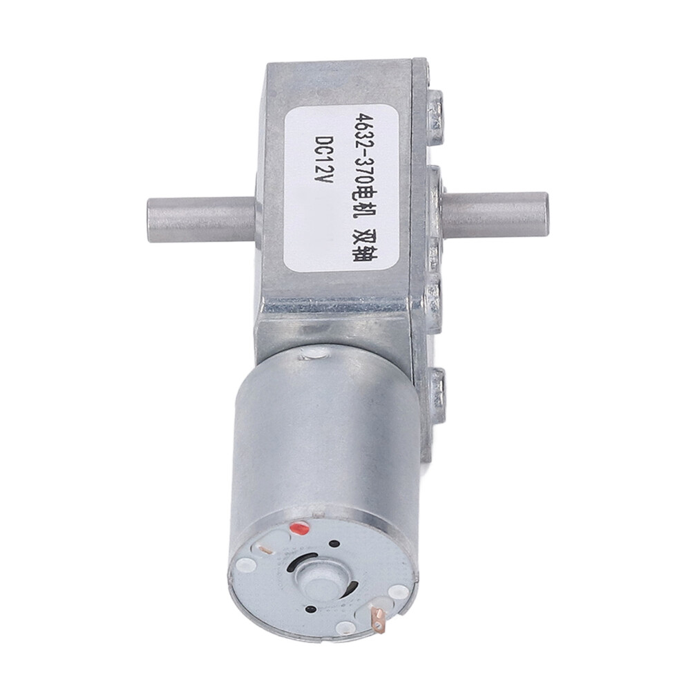 Double Shaft Gear Motor Self Locking Cw Ccw Aluminum Alloy Brass Coil Speed Reduction Motor Dc12v 90Rpm 8271317970153