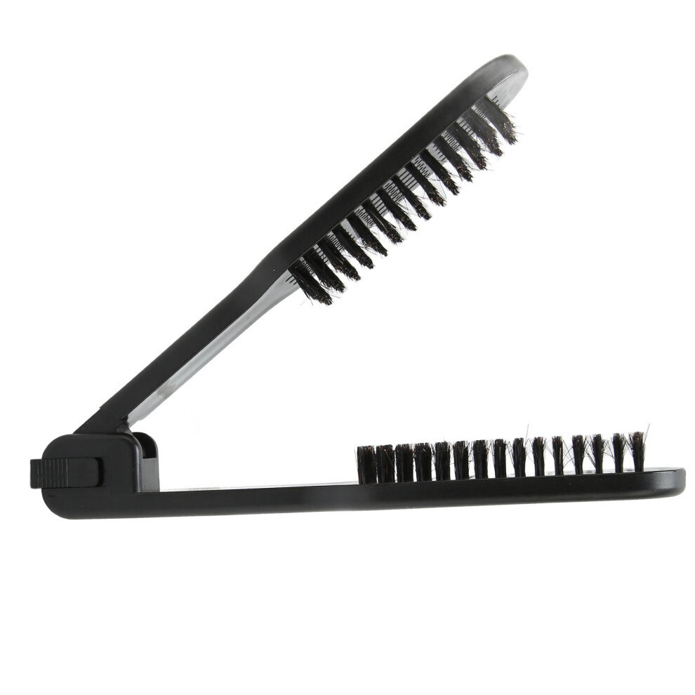 Unisex Hair Straightener Comb Prevents Static Nylon Bristles Hair Double Sided Brush For Smoothing And Straight Hair Styles