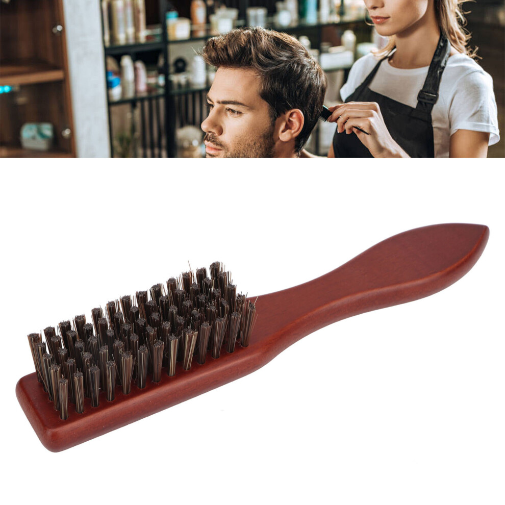 Barber Blade Brush Cleaning Nylon Composite Wood Beard Barber Fade Brush Supply for Men