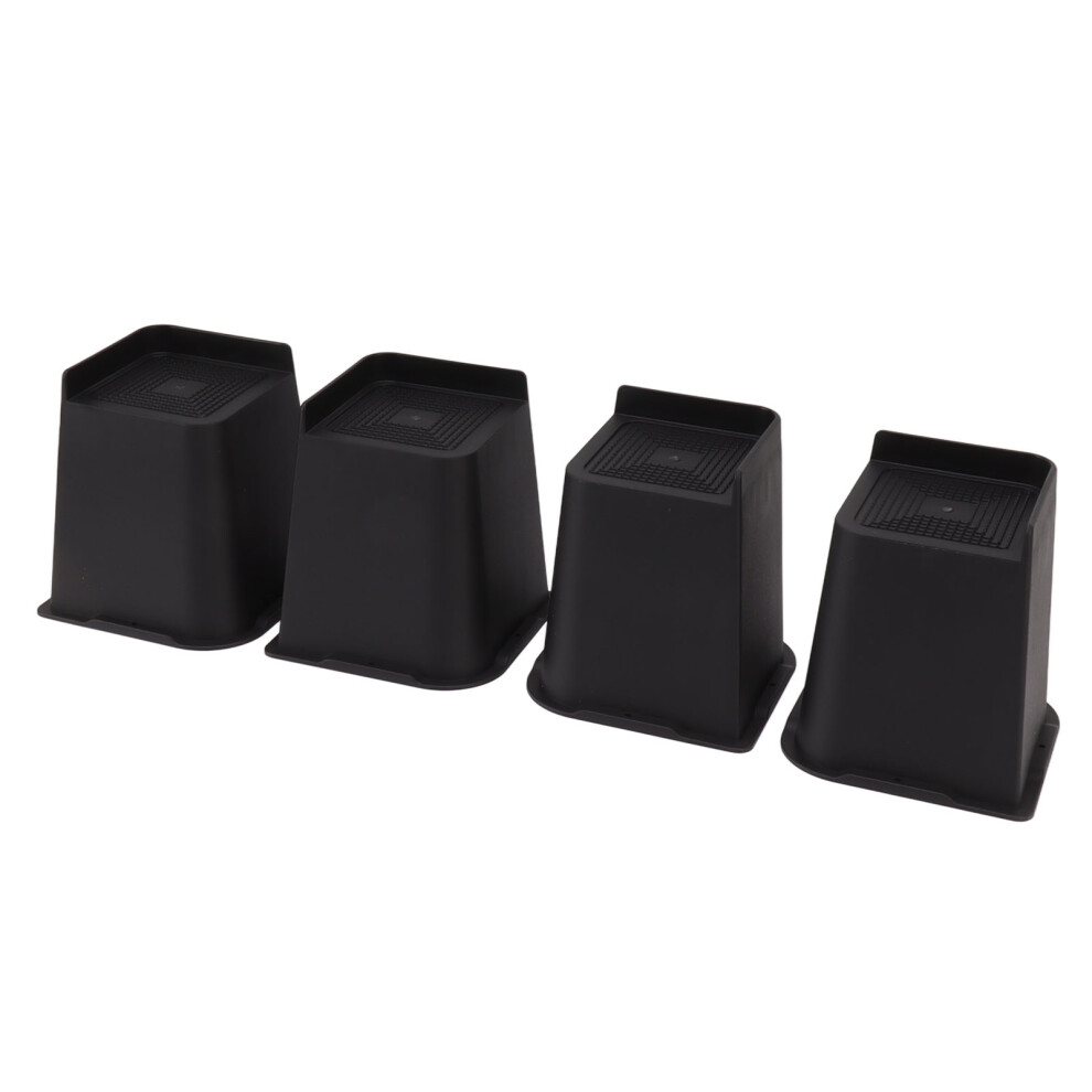 4Pcs Furniture Riser 6In Heavy Duty Slip Proof Abs Bed Rise Lift Block For Chair Sofa 3471317980328