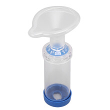 Oral Nasal Inhaler Breathing Spacer with Silicone Face Cover Safe Nebulizers Breath Spacer