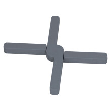 Silicone Trivet Thickened Foldable Heat Resistant Anti Slip Space Saving Collapsible Trivet for Home Kitchen Cooking Dark Gray