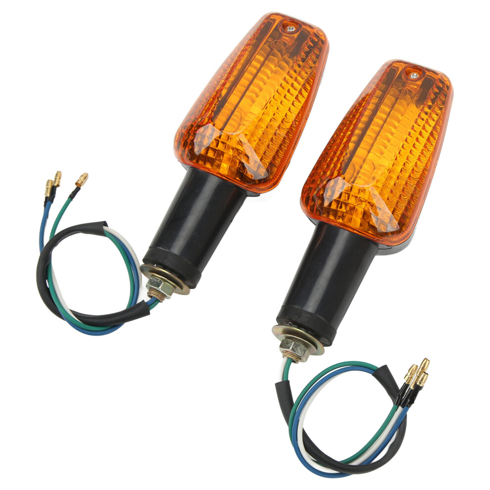2Pcs Motorcycle Turn Signal Waterproof Super Bright For Cb400 Cbr929rr Cbr954rr Cbr600f4i Light/Black/Yellow 4681317982492