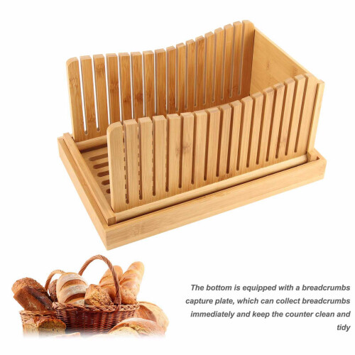 Bamboo Foldable Bread Slicing Guide Toast Loaf Cutting Guide Slicing Maker Kitchen DIY Baking Pastry Tools 2