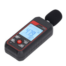 Schallpegelmesser, präzise 30-130 dBA, LCD-Hintergrundbeleuchtung, Schwarz